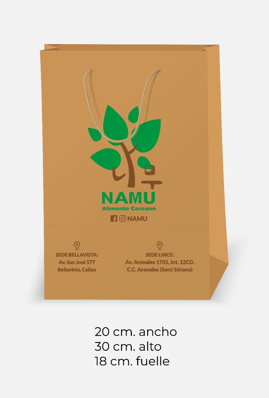 #BOLSAS NAMU 20X30X18 CM